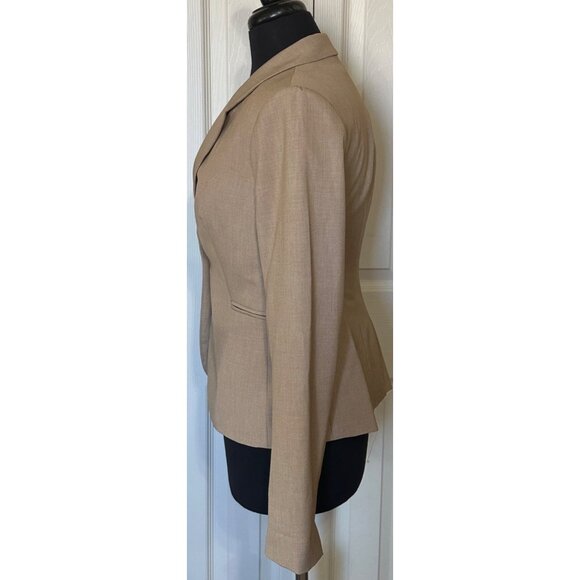 Women's The Limited Collection Beige Blazer Jacket Polyester Rayon Blend Size 2 - Picture 5 of 16